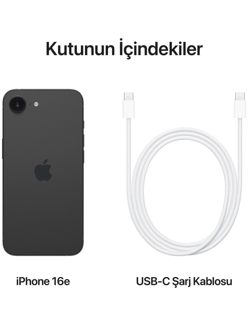 Apple iPhone 16e 512GB Siyah