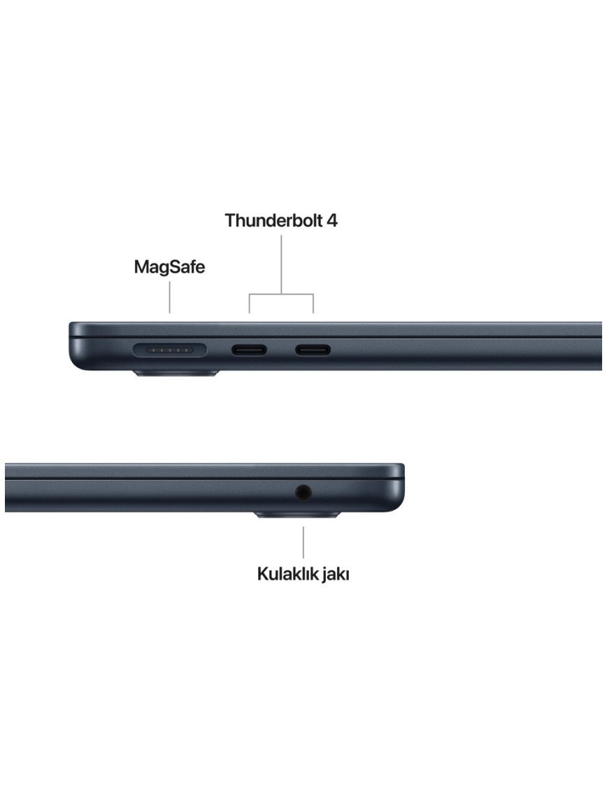 Apple MacBook Air M4 24GB 512GB SSD macOS 13" Taşınabilir Bilgisayar Gece Yarısı MC6C4TU/A